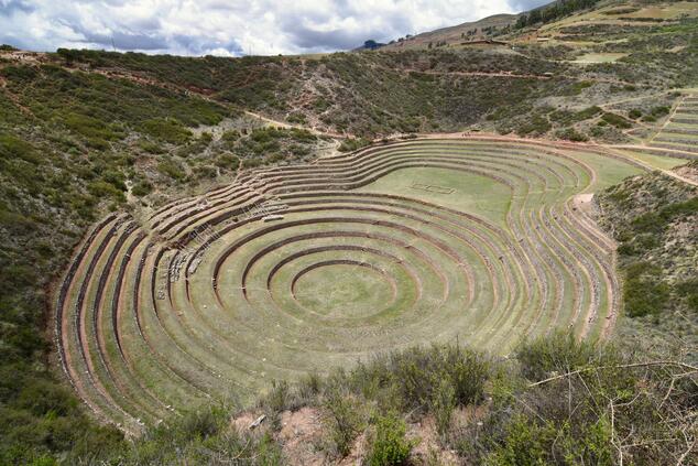 viaje lujo perú sitio arqueológico de Moray.